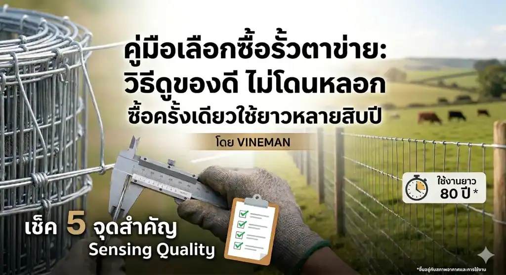 คู่มือเลือกซื้อรั้วตาข่าย: วิธีดูของดี ไม่โดนหลอก ซื้อครั้งเดียวใช้ยาวหลายสิบปี